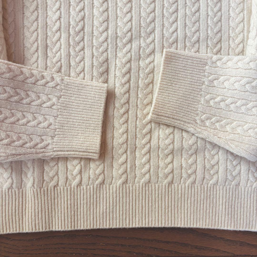 美品　エブール ebure ウール カシミヤ ニット