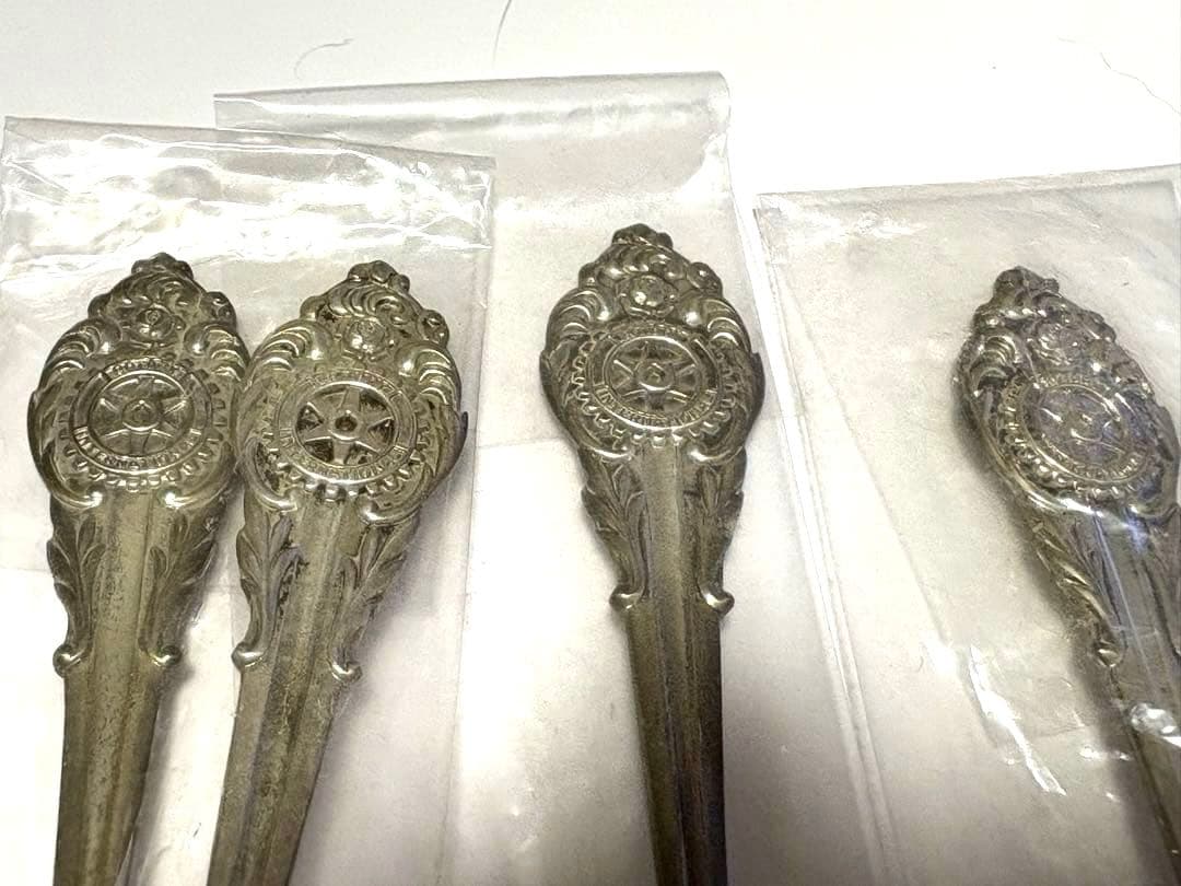 WAKO製　ロータリークラブ記念　銀製スプーン4本 SILVER950