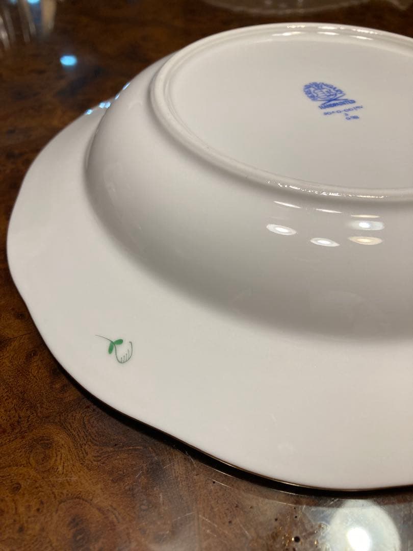 HERENDへレンド　アボニーグリーン　スープ皿4枚