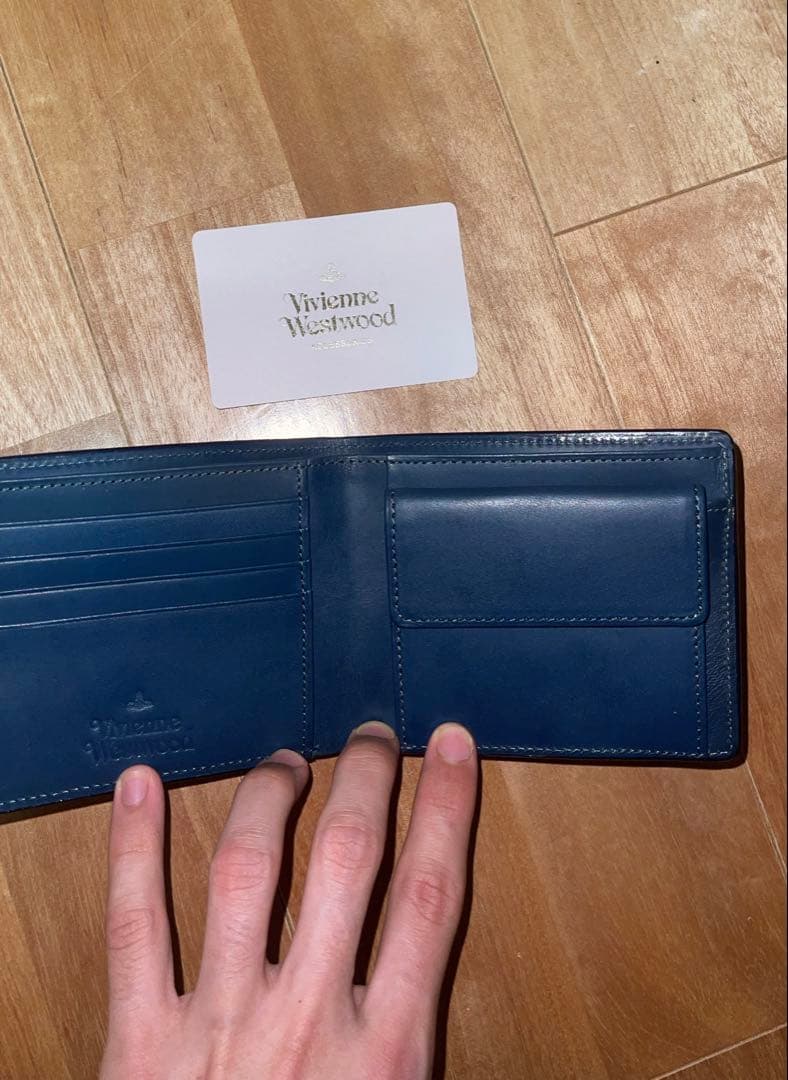 Vivienne Westwood ネイビー 二つ折り財布