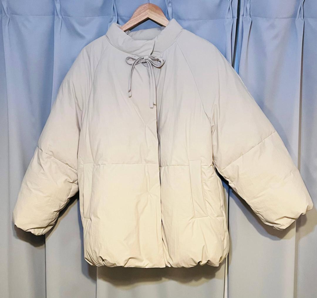 【試着のみ✨】hinari 中綿リボンミドルコート FREE ベージュ