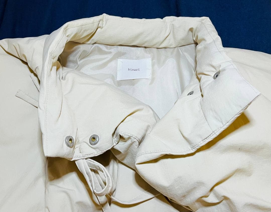 【試着のみ✨】hinari 中綿リボンミドルコート FREE ベージュ