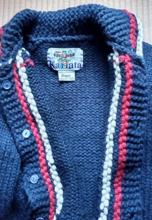 Kanata カナタ　カウチンニット　カーディガン