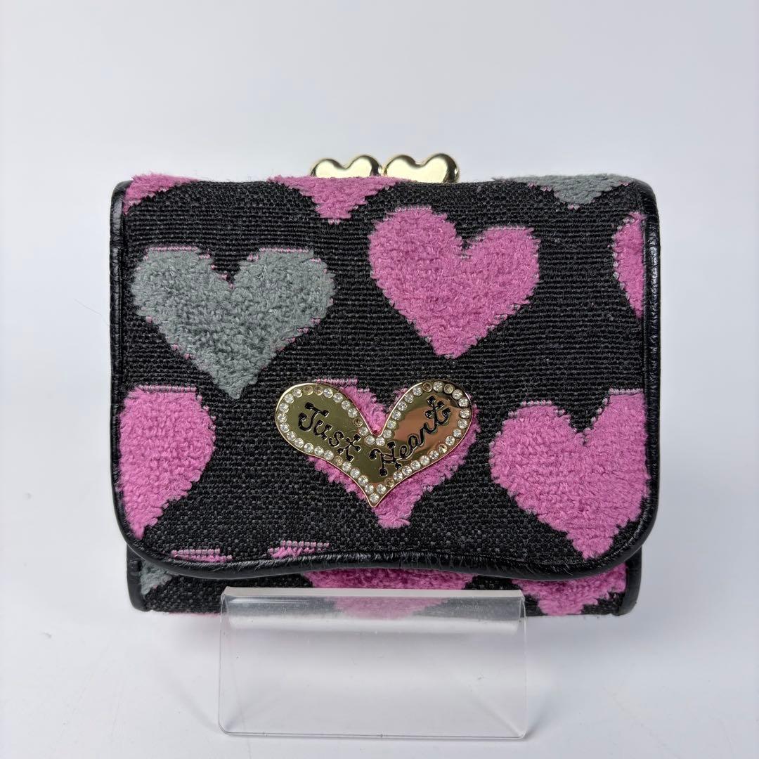 【未使用級】　Think BeeシンクビーPUNCHパンチがま口三折財布ハート