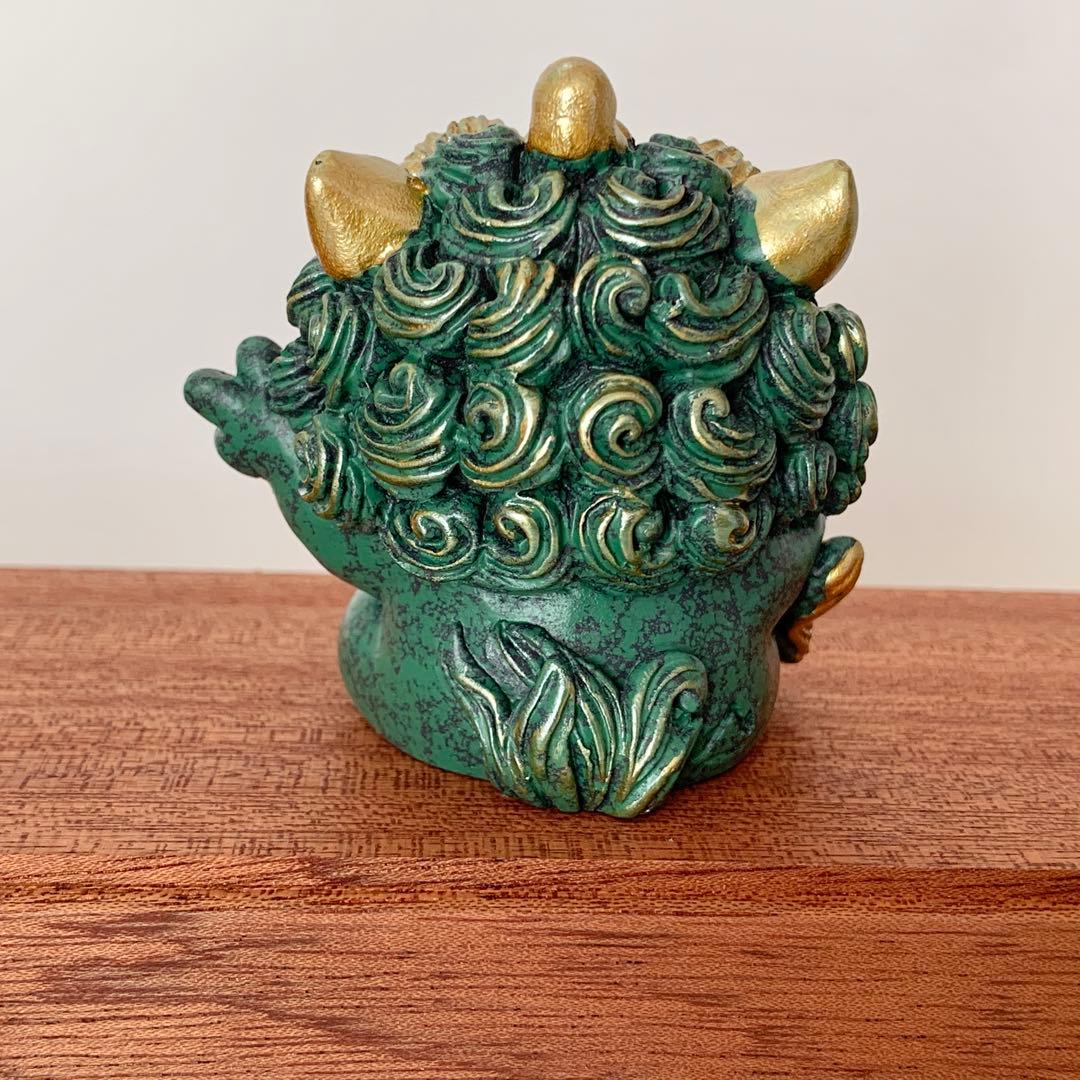 縁起物‪☆徳化白磁作家 監修/貔貅（ひきゅう）4体セット 木製台座・証明カード付