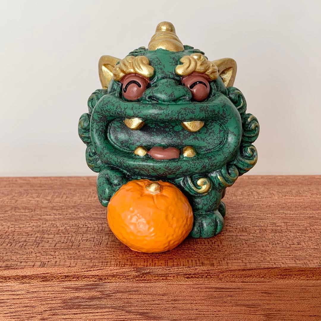 縁起物‪☆徳化白磁作家 監修/貔貅（ひきゅう）4体セット 木製台座・証明カード付