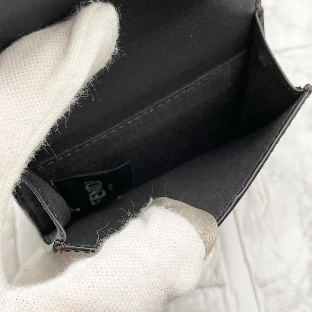 極美品✨️FENDI フェンディ 三つ折り財布 ズッカ レザー PVC 総柄