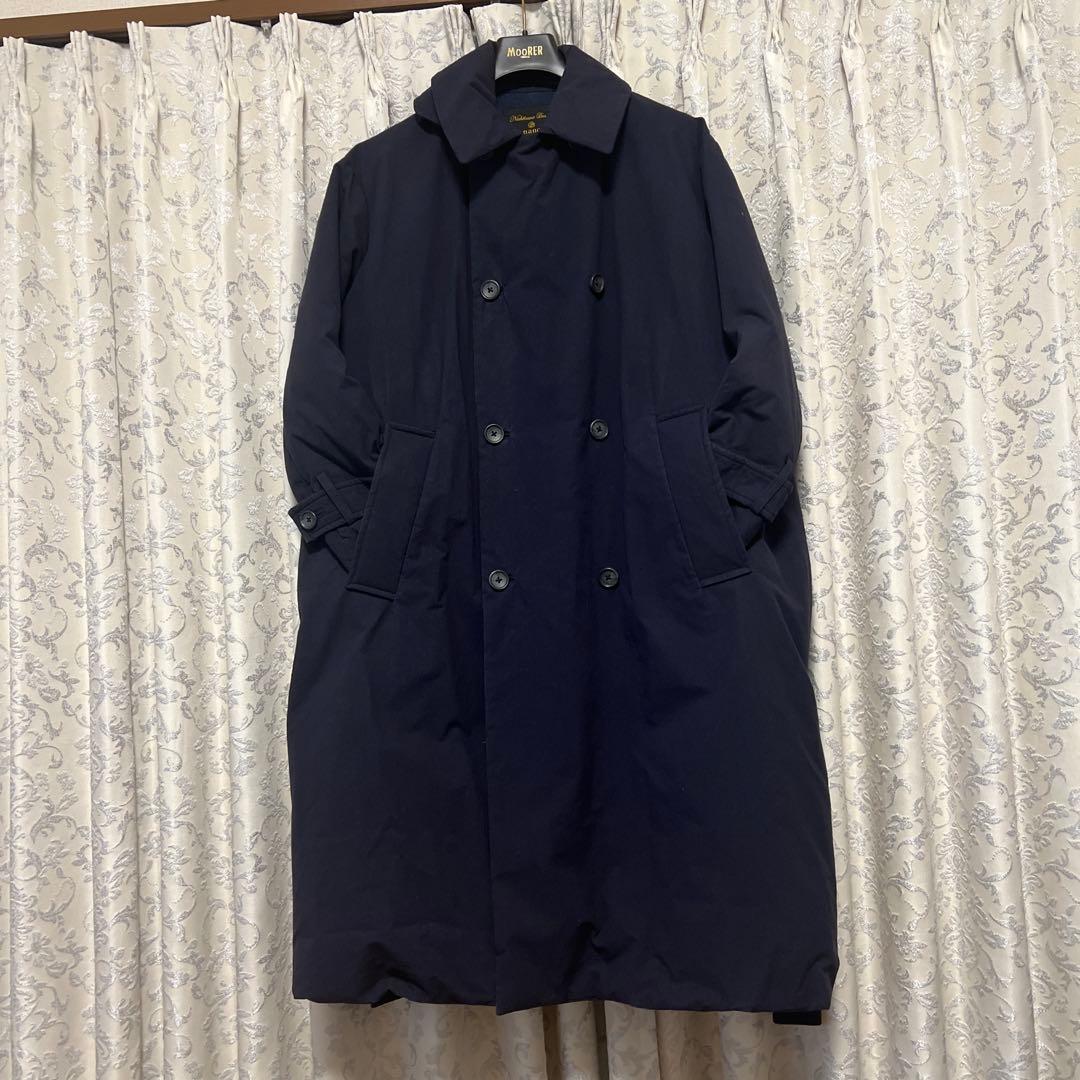 ナノユニバース　西川ダウン　東原亜希　トレンチコート型ダウンコート