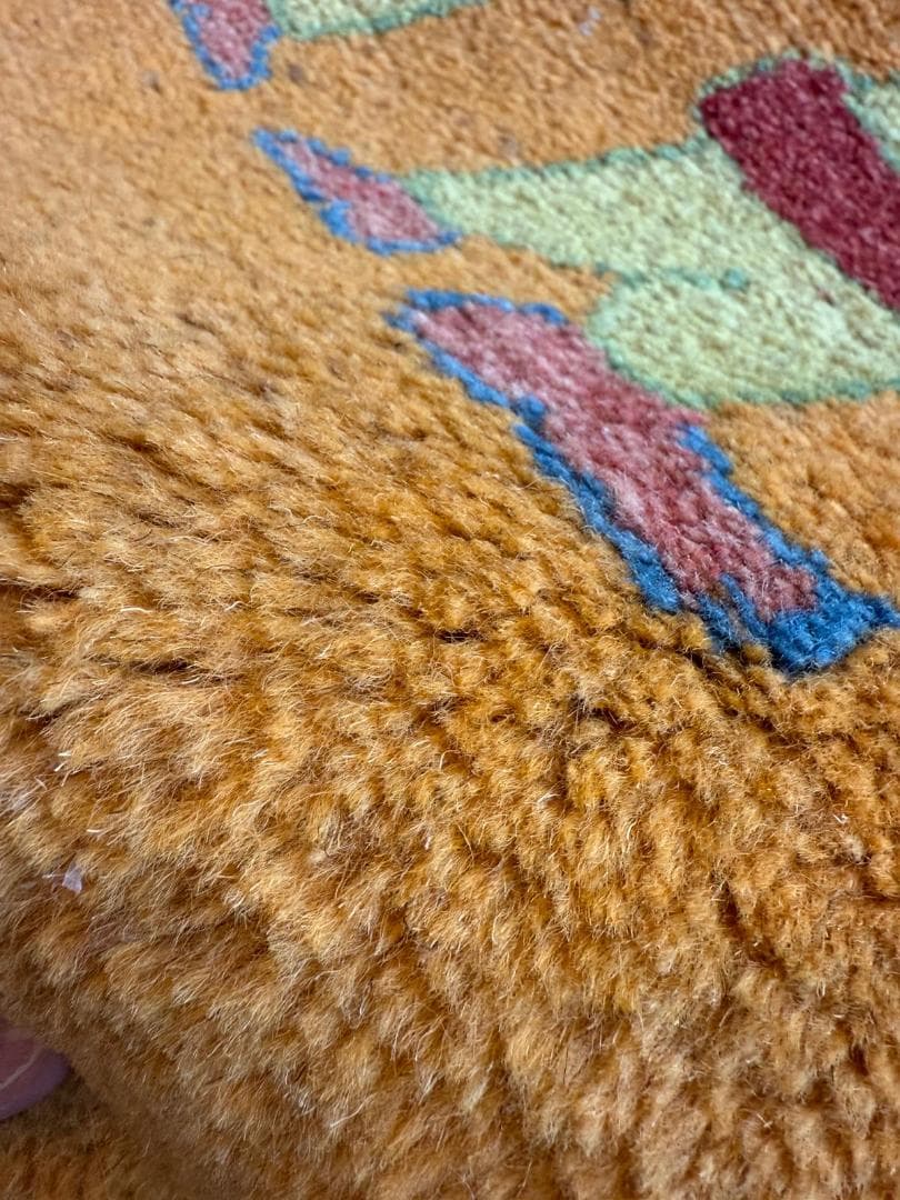 ギャッベ 81x57cm ペルシャ絨毯 手織り ギャベ 玄関マットラグ 絨毯