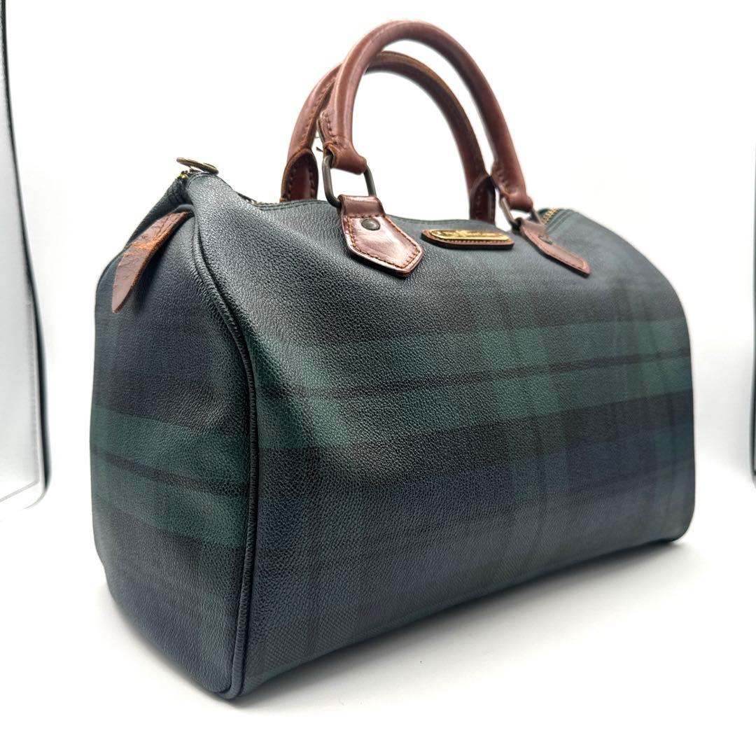 Polo Ralph Lauren ミニボストンバッグ ブラックウォッチ PVC