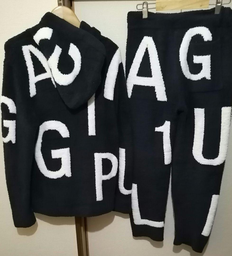 【美品 紺】入手困難 1PIU1UGUALE3 ボアジップパーカー セットアップ