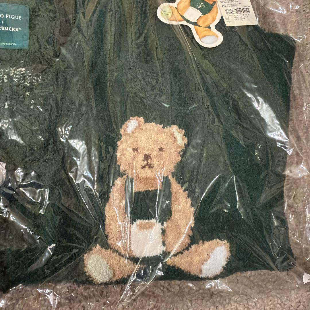 新品タグ付 スターバックス ジェラートピケ カーディガン ソックスセット スタバ