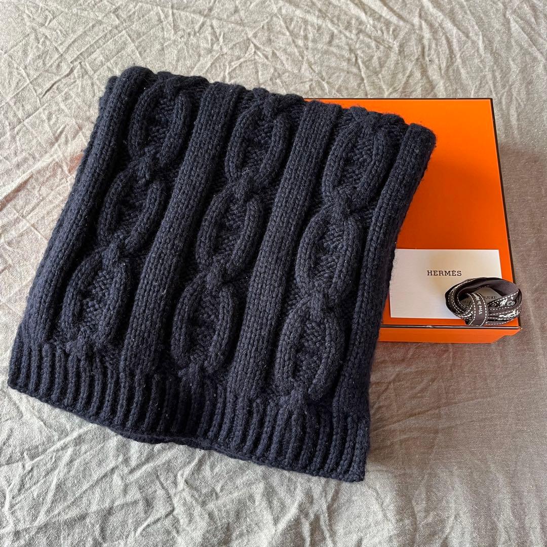 HERMES エルメス ⭐︎ シェーヌダンクル マフラー ニットマフラー