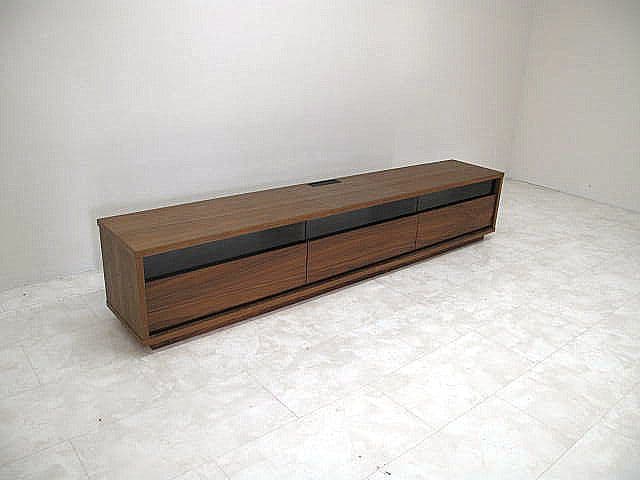 マスターウォール「BASSAVボード」ウォールナット材テレビボード W220cm