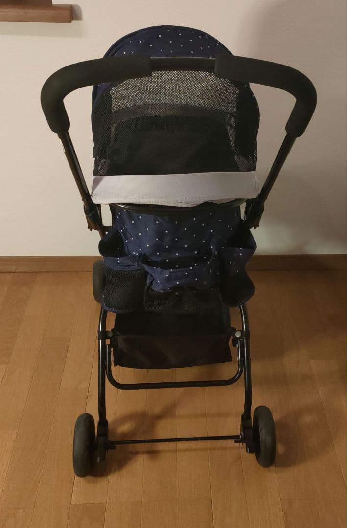 GEX わんわんカートライト 軽量4.8kg ドット模様 ペットカート