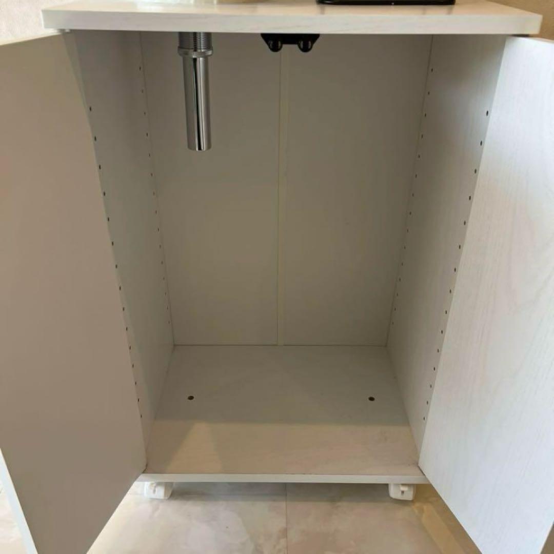 洗面台セット 木製キャビネット 丸型ボウル