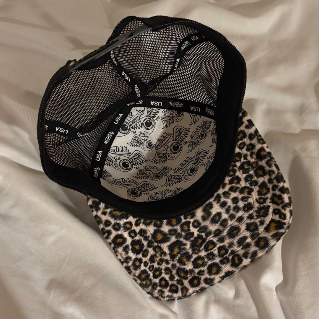 vondutch キャップ　ヒョウ柄