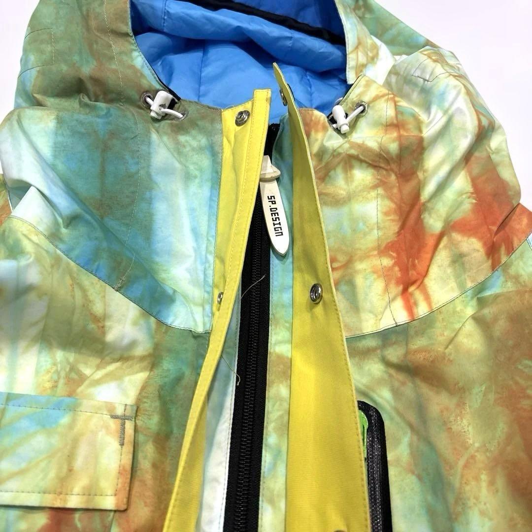 【美品/メンズM /ゴアテックス】SP Design スノボーウェア　上下　総柄