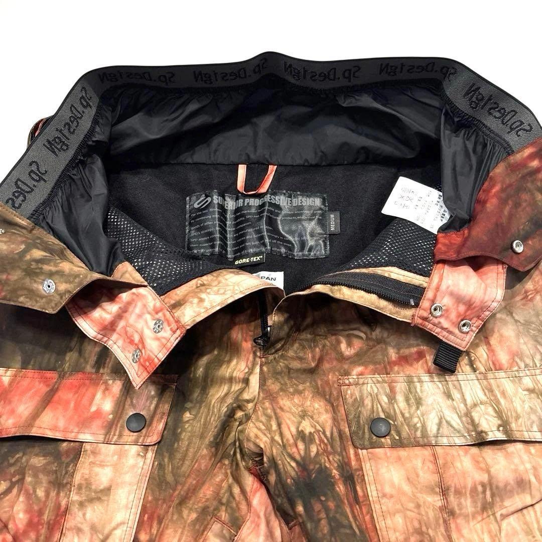 【美品/メンズM /ゴアテックス】SP Design スノボーウェア　上下　総柄