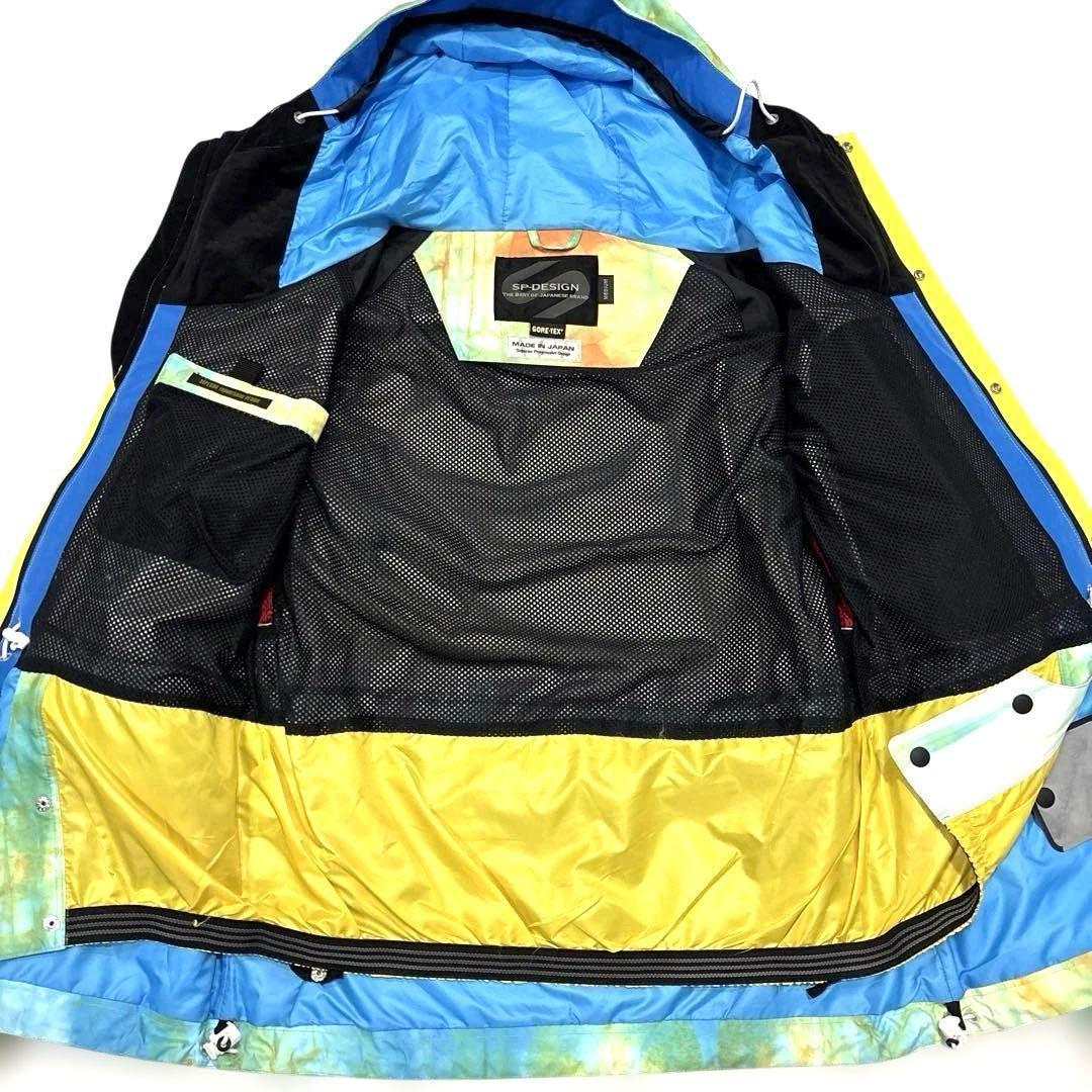 【美品/メンズM /ゴアテックス】SP Design スノボーウェア　上下　総柄