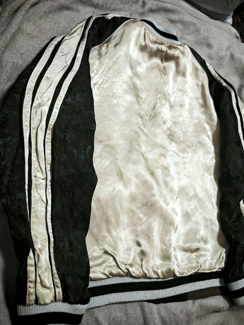 limited 日本限定 SCRIPT スカジャン 孔雀刺繍 100% silk