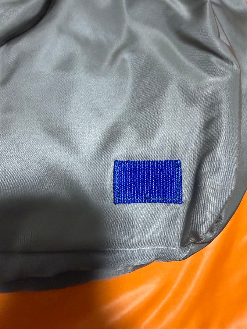 sacai porter ヘルメットバッグ Mサイズ シルバー×ブルー