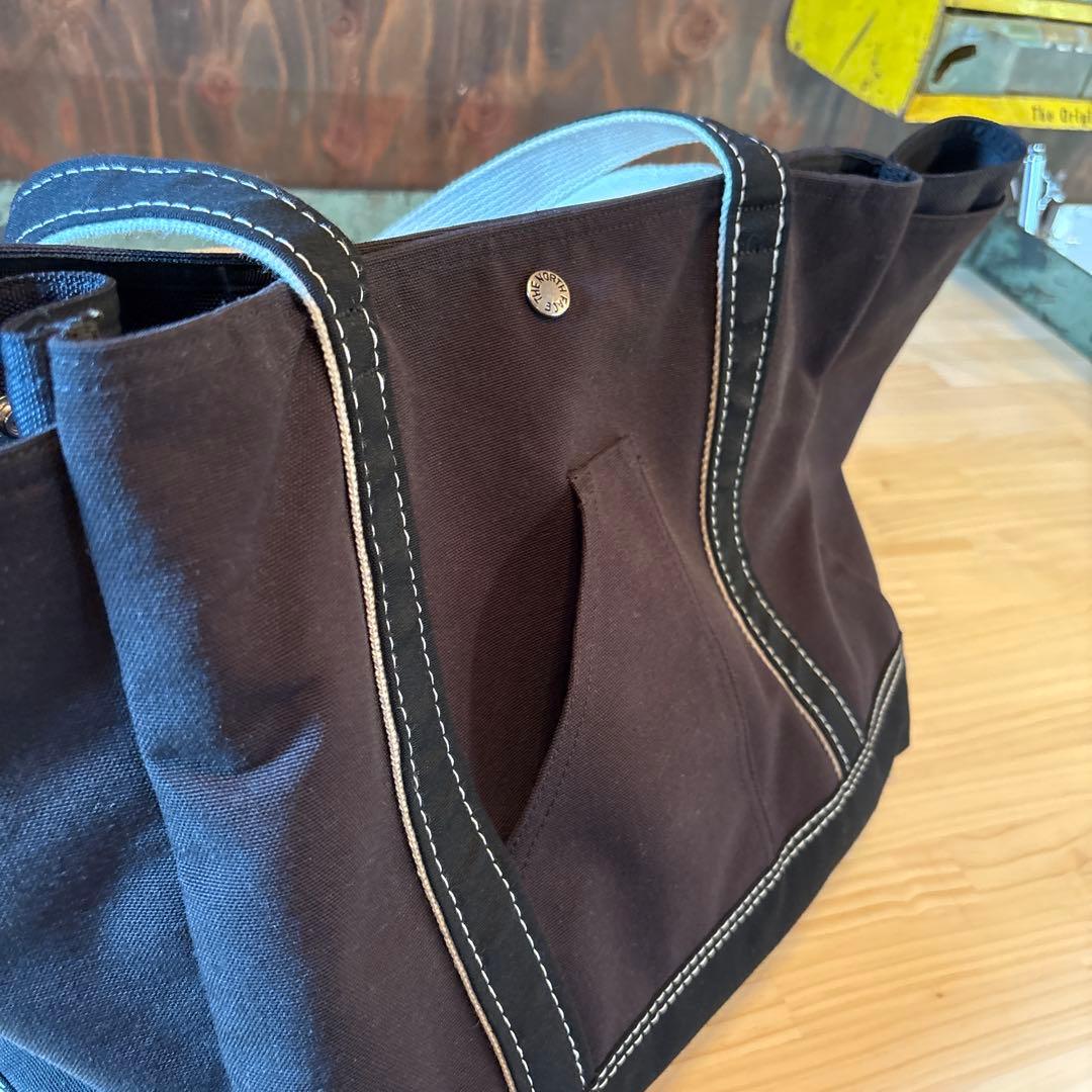 THE NORTH FACE トートバッグ ブラック　パープルレーベル