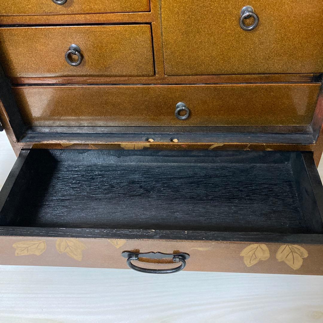 蒔絵 小箪笥 引出し 小物入れ 漆器　骨董　年代物