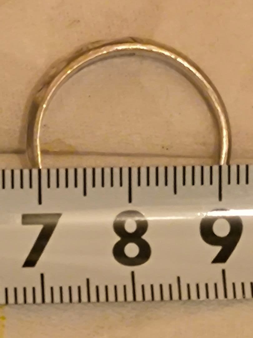 大橋、シルバー フラワーモチーフリング 8号、純金999