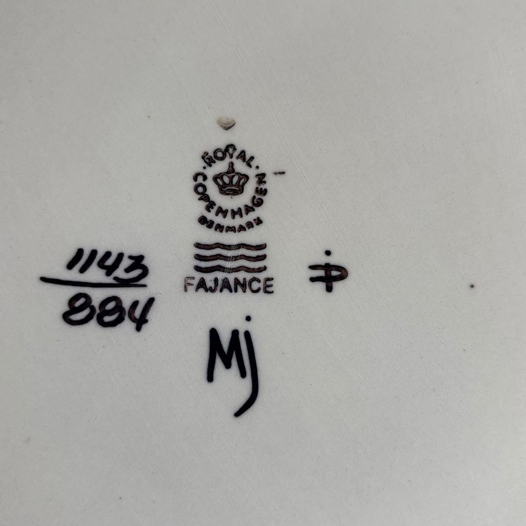 ロイヤルコペンハーゲン テネラ 鳥 スクエアプレート　マリアンヌ・ジョンソン