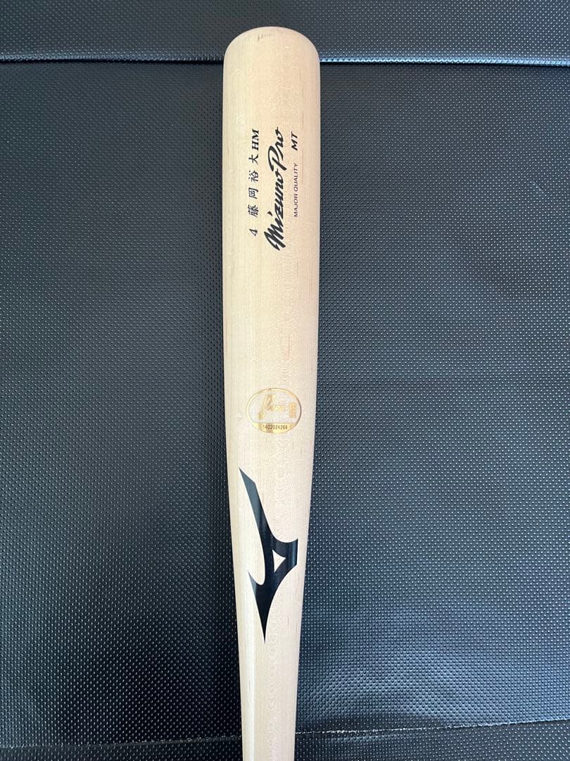 千葉ロッテマリーンズ　藤岡裕大 #4　バット NPBマーク 支給品　実使用