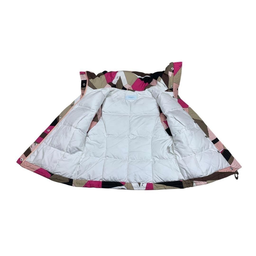 極美品EMILIO PUCCI エミリオプッチ ダウンベスト 36 ピンク系