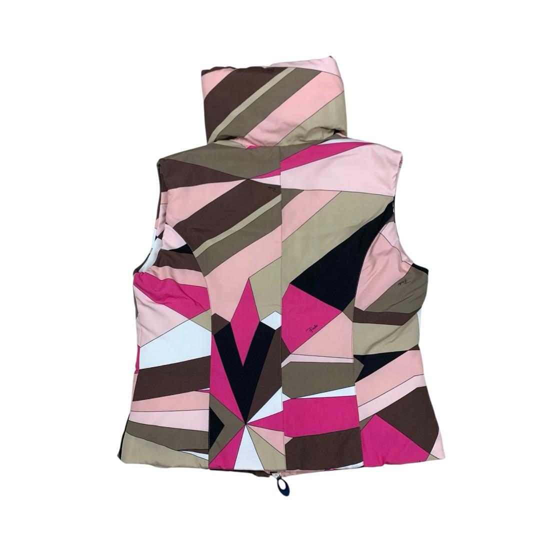 極美品EMILIO PUCCI エミリオプッチ ダウンベスト 36 ピンク系