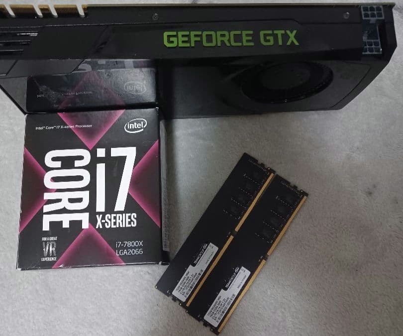 メモリー ddr4 2400 32gb i7 7800X gtx??