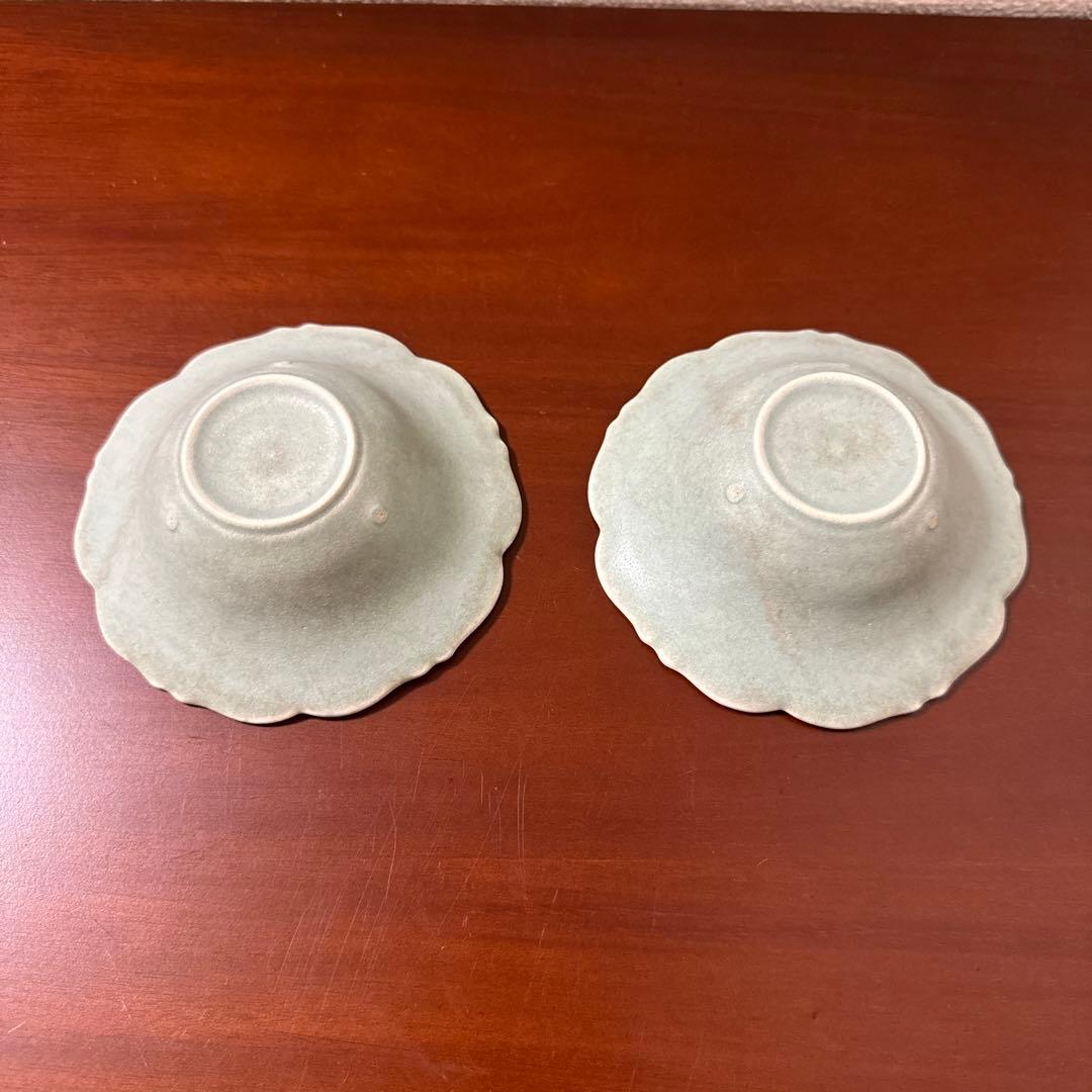 【未使用】Awabi ware アワビウェア　輪花　小鉢2個セット