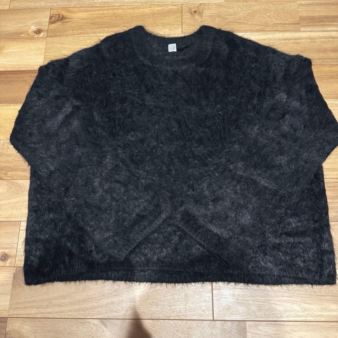 【美品】TOTEMEトーテム　シャギークルーネックニット　ブラック