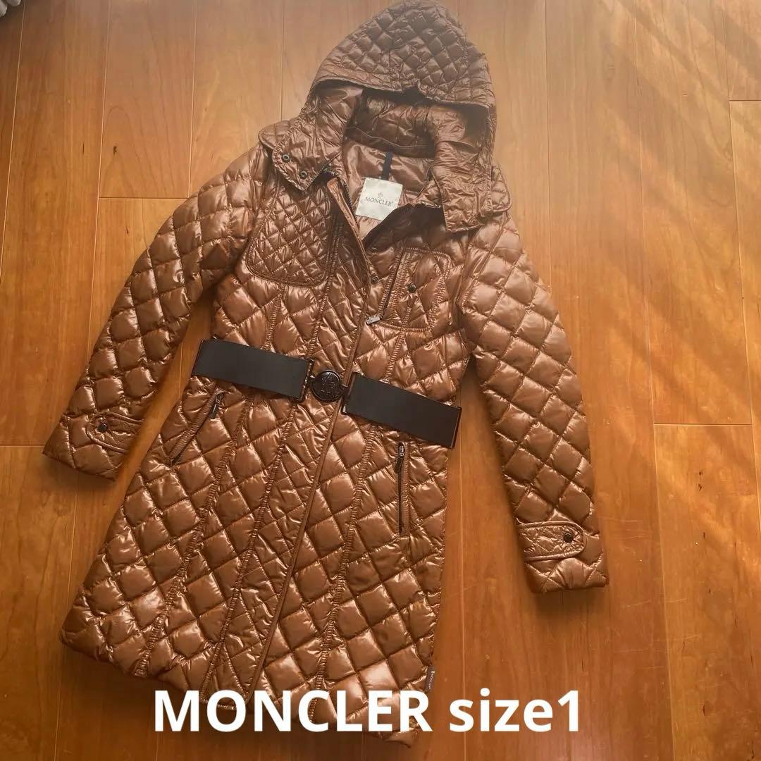 MONCLERモンクレール サイズ1 Sサイズ　ブラウン