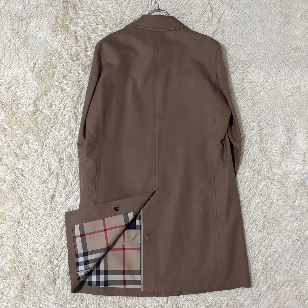 美品 バーバリーロンドン ステンカラーコート L ノバチェック ライナー付き