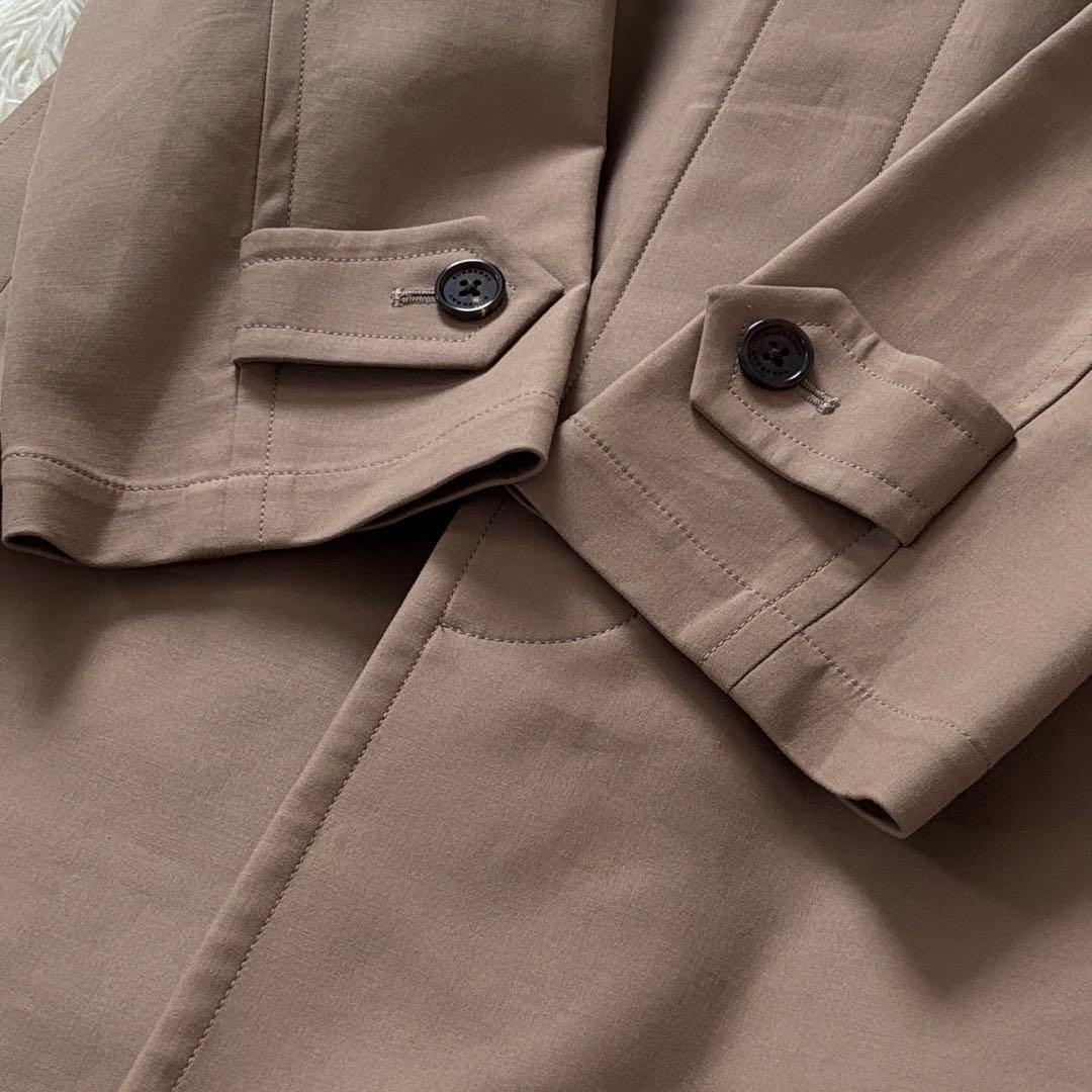 美品 バーバリーロンドン ステンカラーコート L ノバチェック ライナー付き