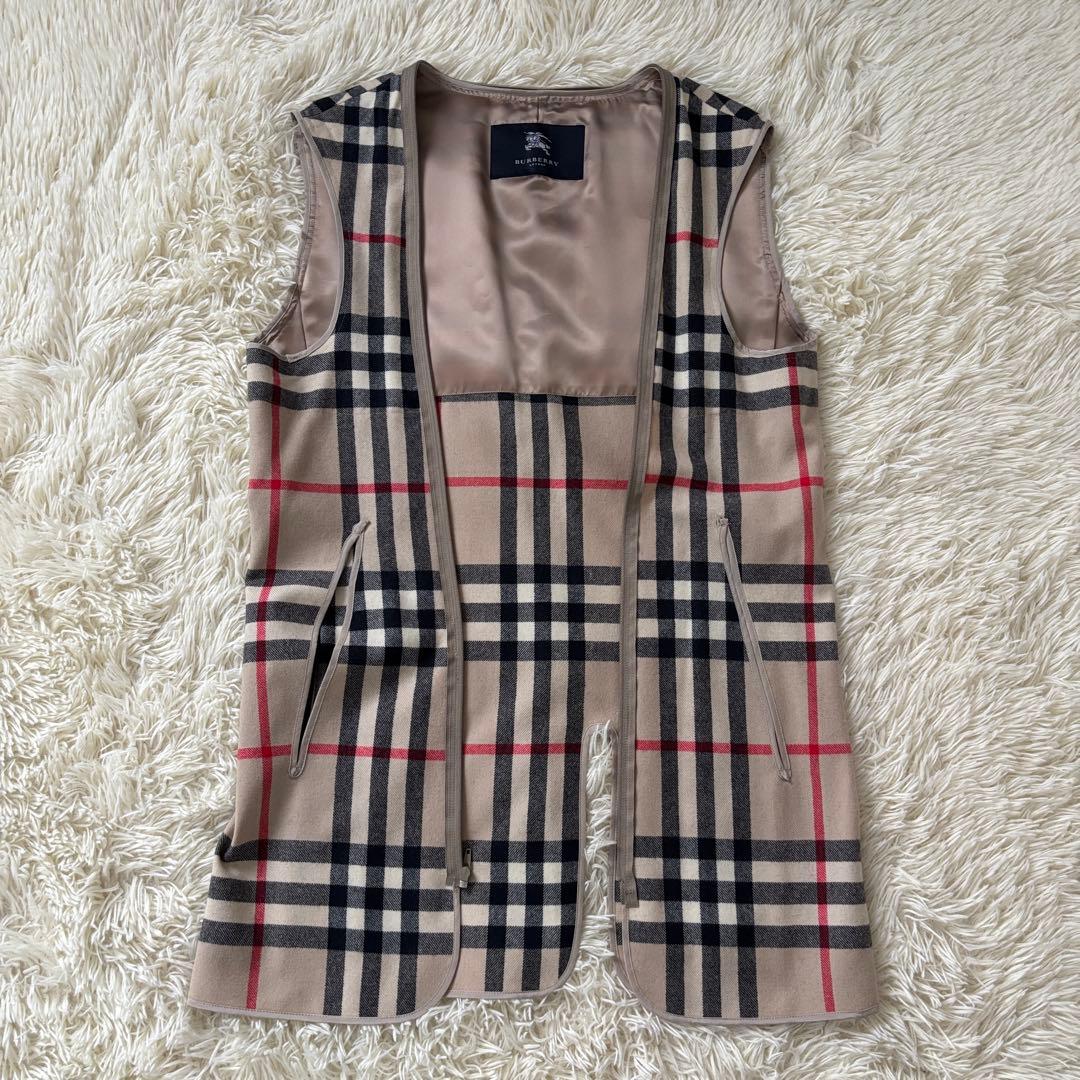 美品 バーバリーロンドン ステンカラーコート L ノバチェック ライナー付き