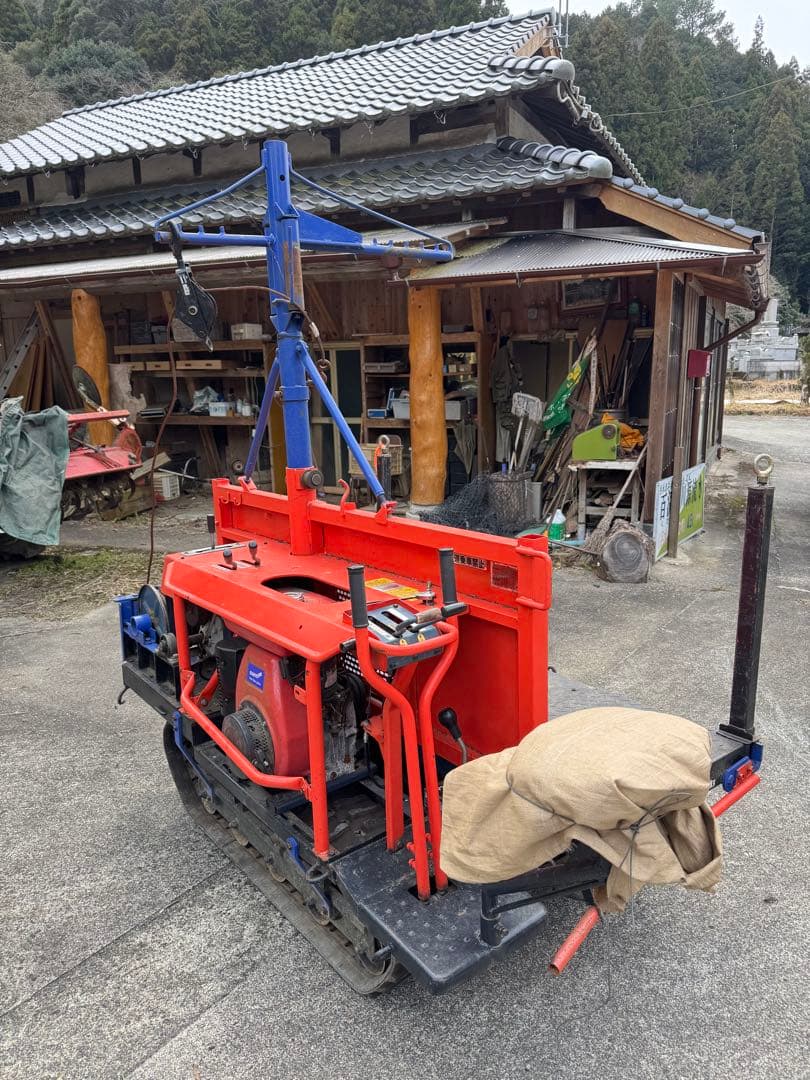 ★状態良し、貴重★林内作業車（クローラー式運搬台車 ）ウインチ付き