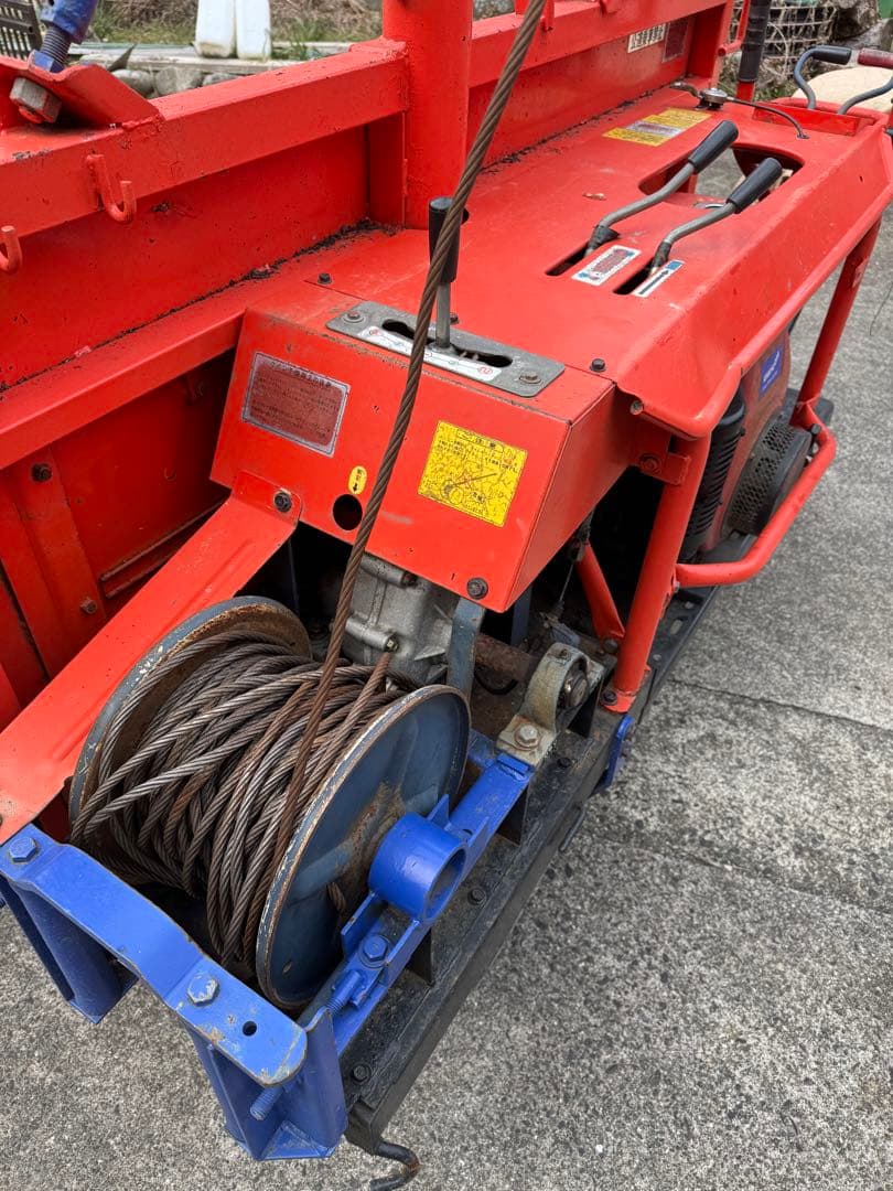 ★状態良し、貴重★林内作業車（クローラー式運搬台車 ）ウインチ付き