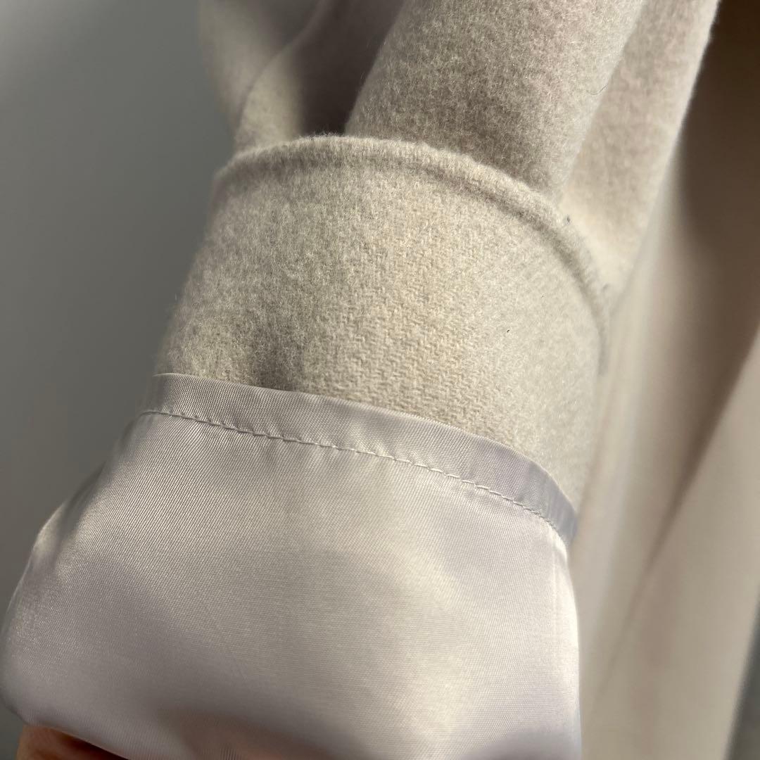 nano universe★PURE LAMBSリバーロングコートグレージュM