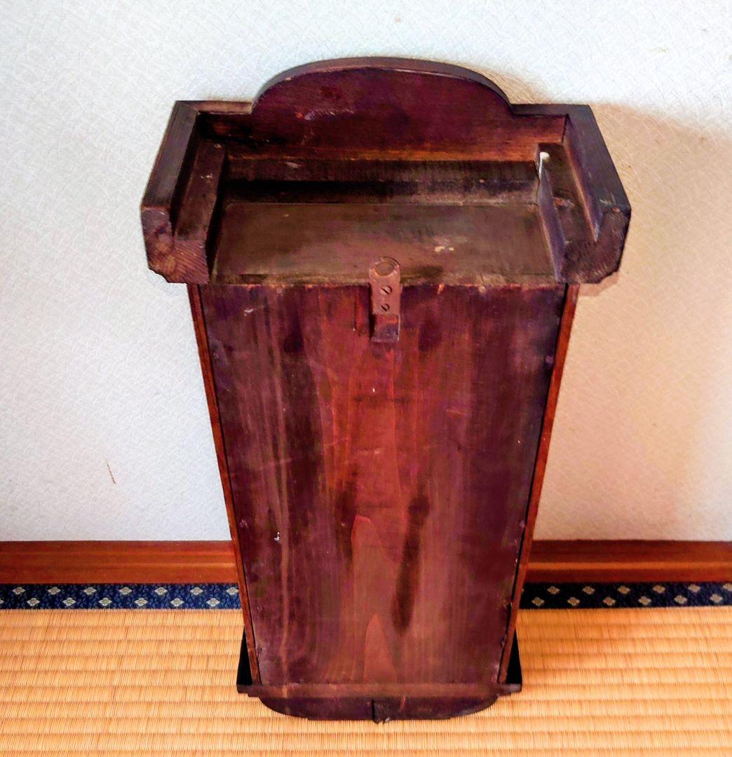 〈完動・美品〉精工舎　セル文字盤宮型ゼンマイ振り子時計　古時計　ボンボン時計