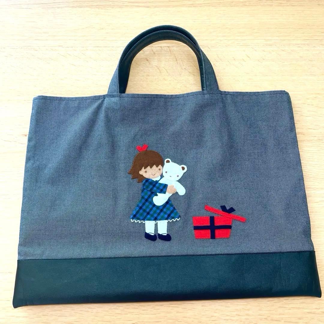 familiar ファミリア デニムバッグ ブラック 2024年 秋冬