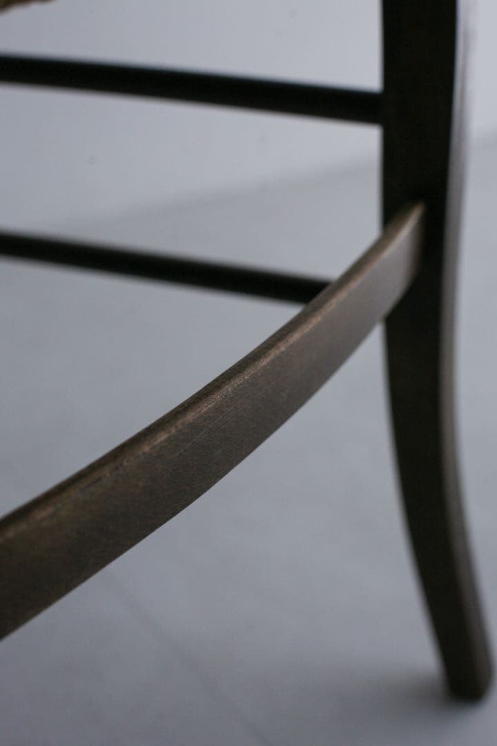 フランス　ラッシュ編みチェア　ダイニングチェア　アンティーク　ブロカント　古家具