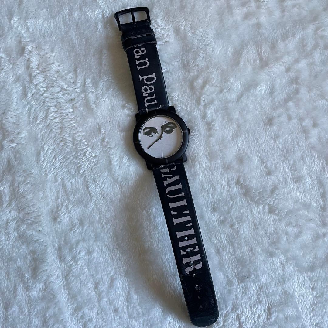 【稼働】Jean Paul Gaultier ブラック 腕時計 フェイス