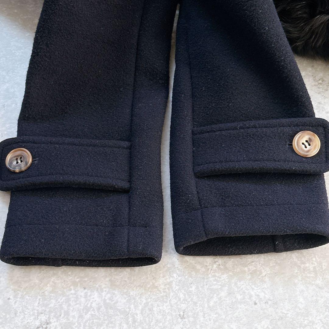 定価18万✨ボーダーズアットバルコニー　カシミヤ混ダッフルコート　フォックス