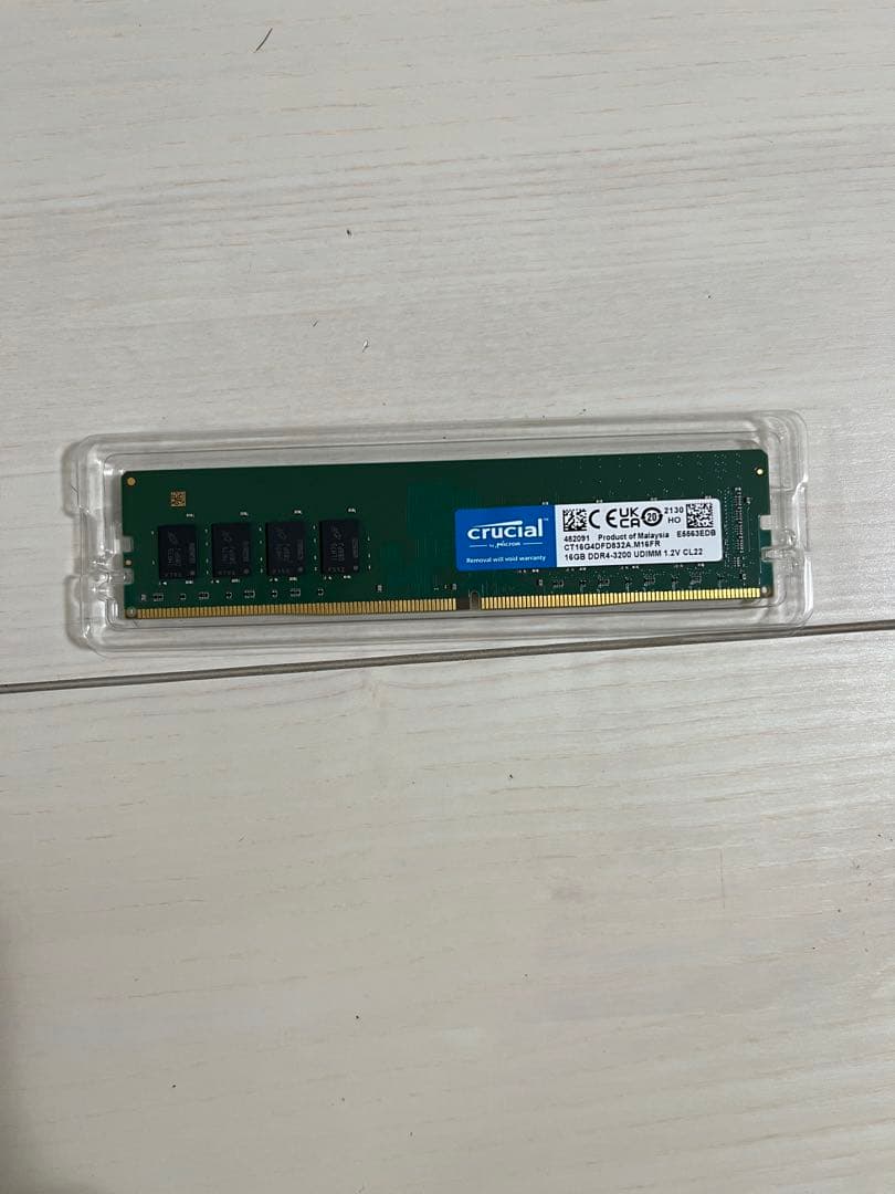 Crucial DDR4-3200 16GB 1枚 デスクトップ用