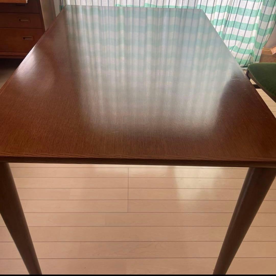 引き取り可★カリモク60 幅130 ダイニングテーブル　ウォールナット